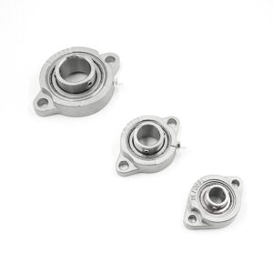 Stainless steel spherical plain bearing with housing SSBLF200 Series