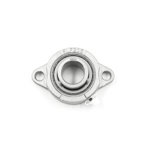 Stainless steel spherical plain bearing with housing SSBLF205